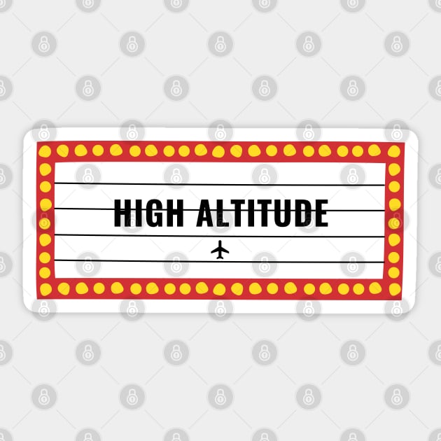 High Altitude Sticker by Jetmike